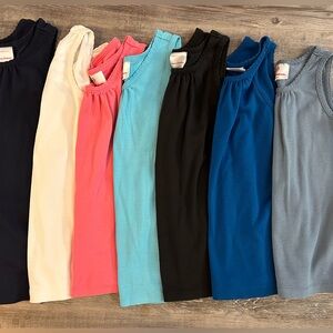 Hanna Andersson Pima Cotton Tank Top Bundle Size 6-7